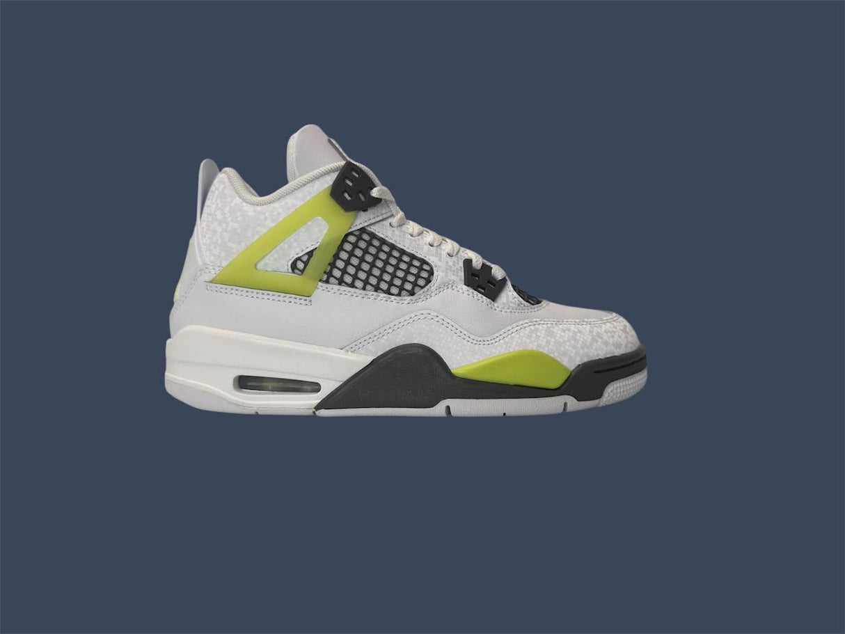 Youth Nike Air Jordan 4 Retro (GS) White/LT Lemon Twist HJ5990-100