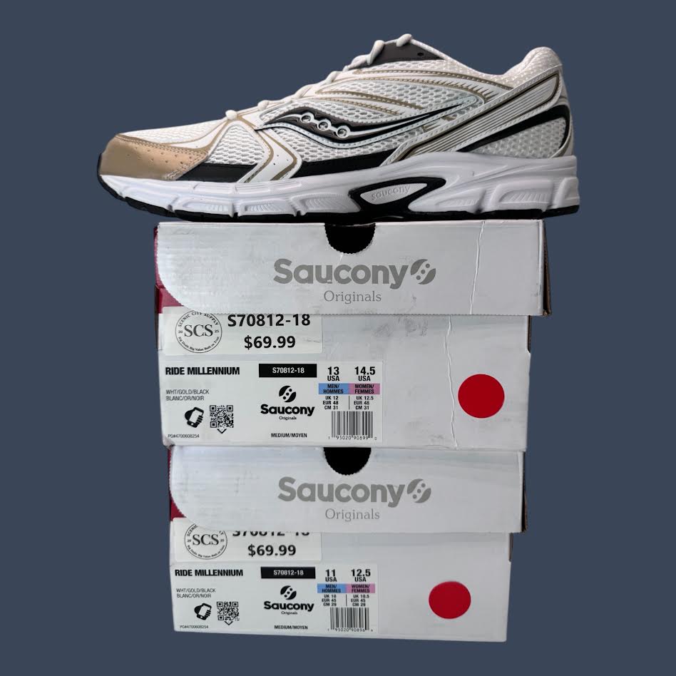 Saucony Ride Millennium White/Gold/Black – S70812-18