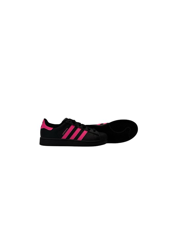 Kids adidas Superstar II Black Pink Size 3 JQ0289