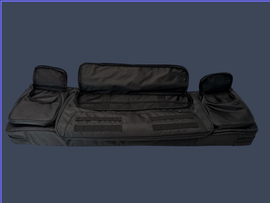 Evolution Outdoor 51286-EV | 1680 Tactical 42" Double Rifle Case | Black | Padded
