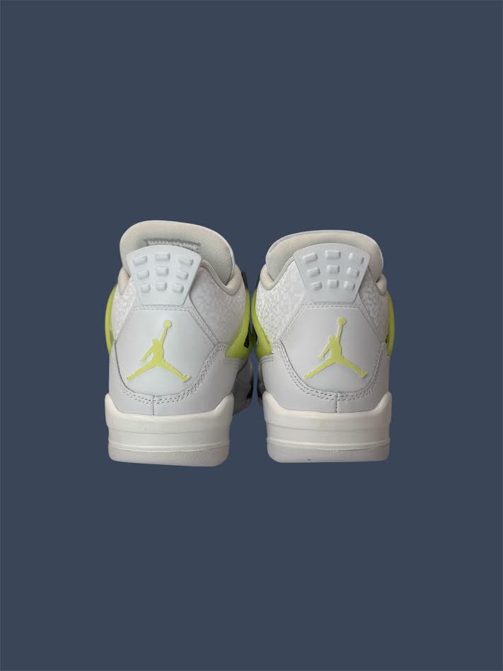 Youth Nike Air Jordan 4 Retro (GS) White/LT Lemon Twist HJ5990-100