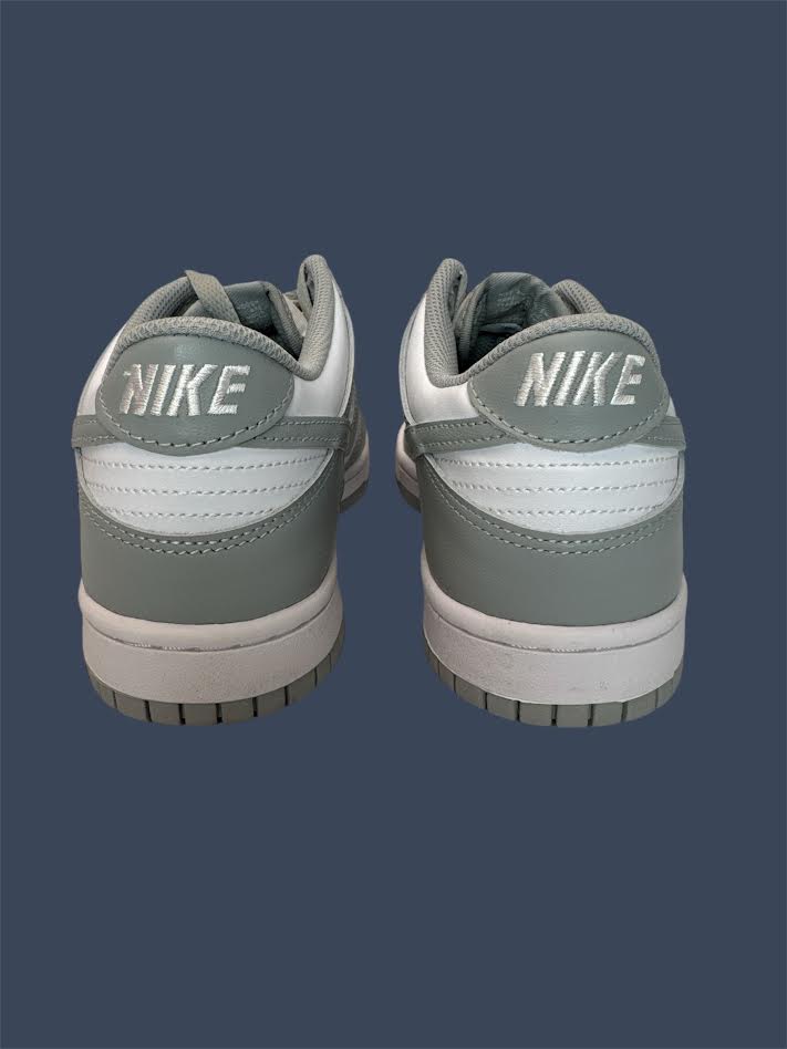 Youth Nike Dunk Low White Light Smoke Grey FB9109-123