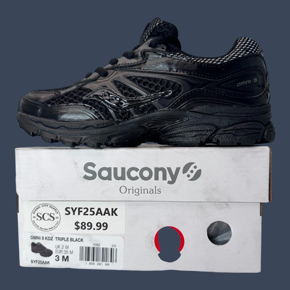 Saucony Omni 9 KDZ Kids Triple Black – SYF25AAK