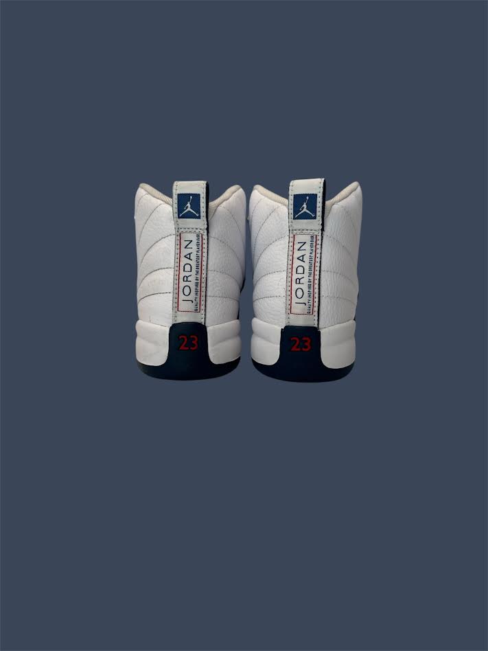 Youth Nike Jordan 12 Retro (PS) White/French Blue 151186-114 Preschool Basketball Shoes