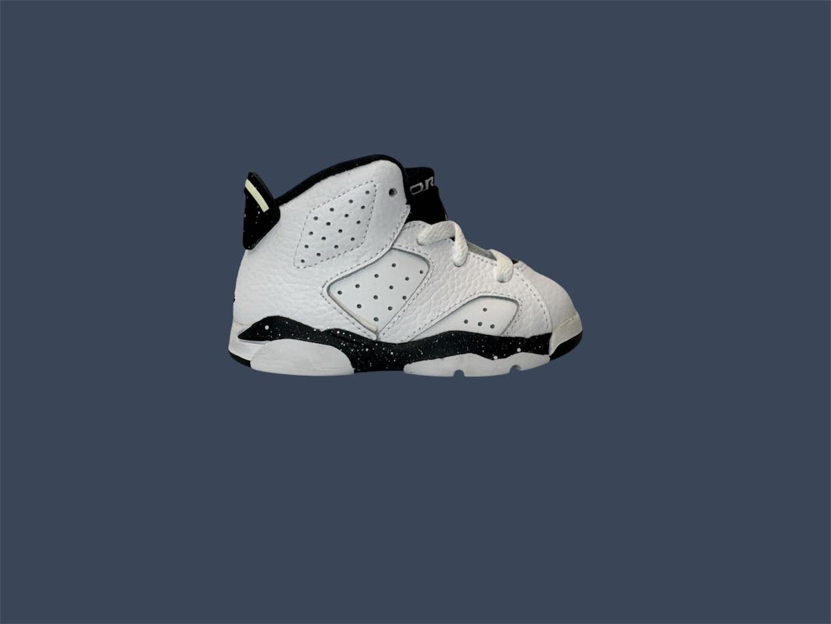 Kids Nike Jordan 6 Retro TD White Black DV3606-112