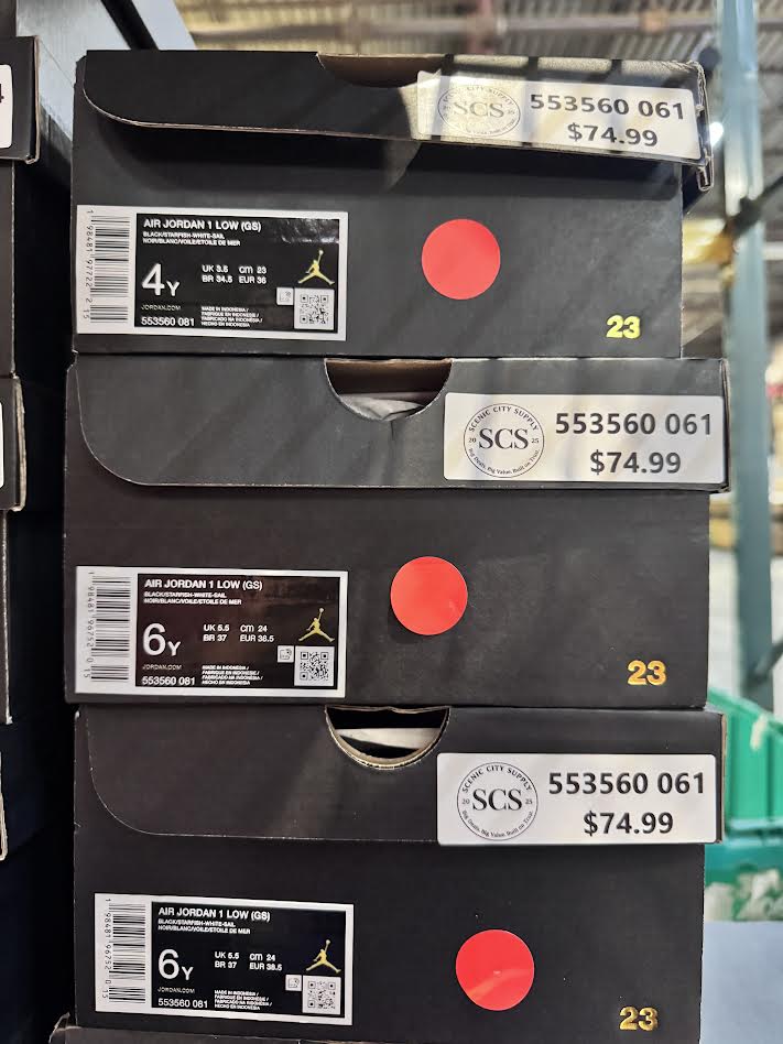 Youth Air Jordan 1 Low Black Starfish GS 553560-061