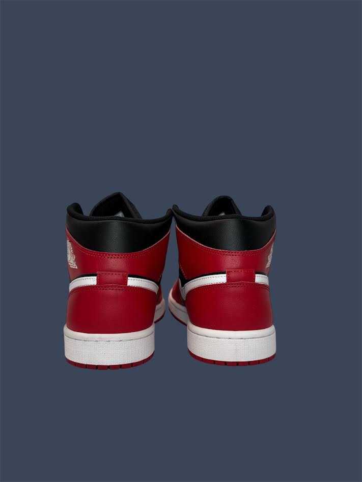 Air Jordan 1 Mid Black White Gym Red DQ8426-061