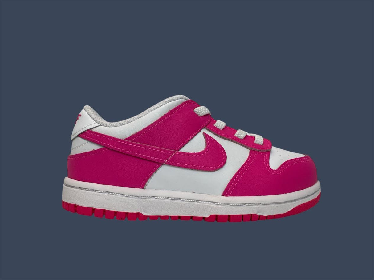 Children’s Nike Dunk Low TDE White Laser Fuchsia FB9107 102