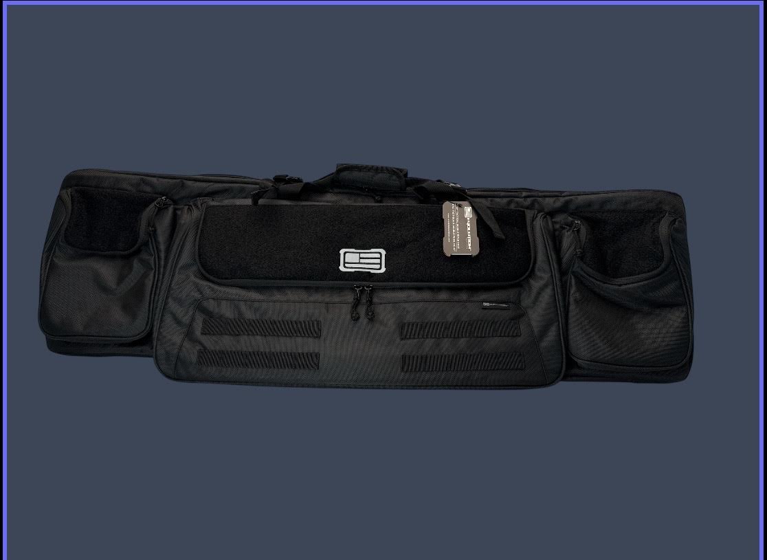 Evolution Outdoor 51286-EV | 1680 Tactical 42" Double Rifle Case | Black | Padded