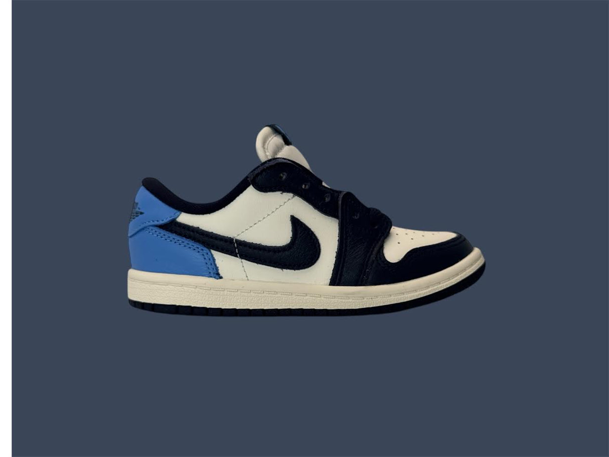 Kids Nike Jordan 1 Retro Low OG TD Obsidian University Blue FQ5435-400