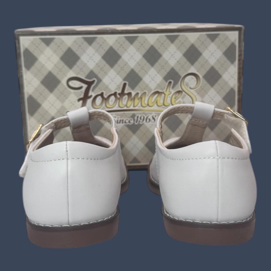 Footmates Children’s White Dress Shoes Size 12y – Style 2530