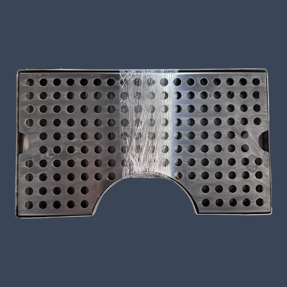 Micro Matic DP-920 | 12" Surface Mount Drip Tray with Tower Cutout | Stainless Steel No Drain