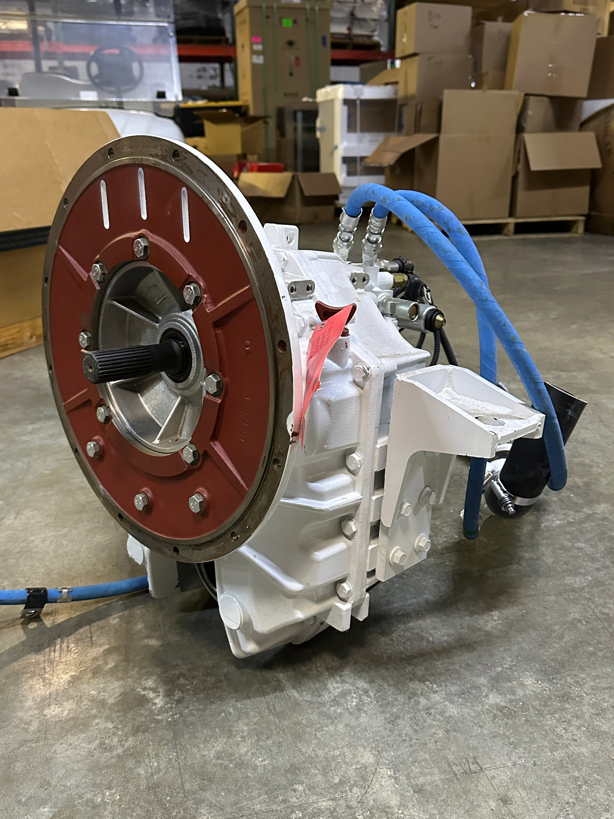 ZF 85 IV Transmission 3323003003 with Gear oil Cooler, Adapter Plate, and Electronic Shifter Valve INCLUDED