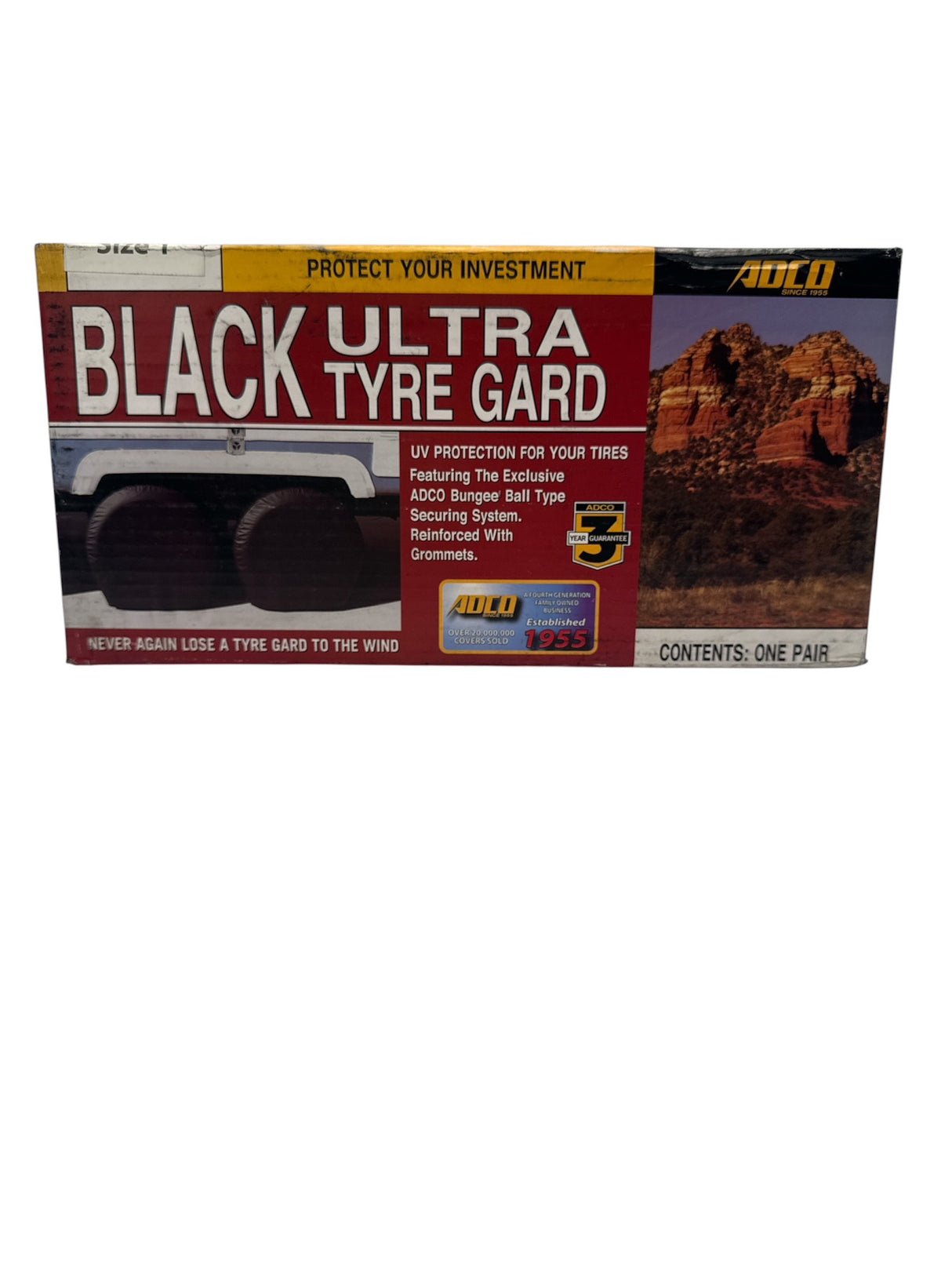 ADCO Black Ultra Tyre Gard RV tire covers 3971