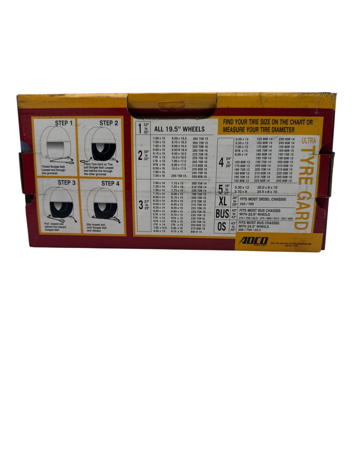 ADCO Ultra Tyre Gard black tire covers on RV