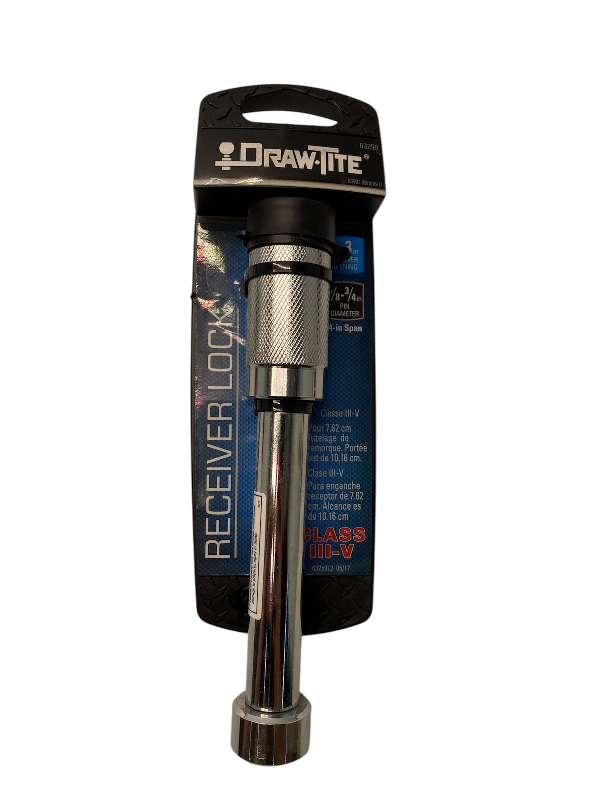 Draw-Tite 63259 5/8" Dogbone Receiver Lock with Sleeve for 3" Hitch