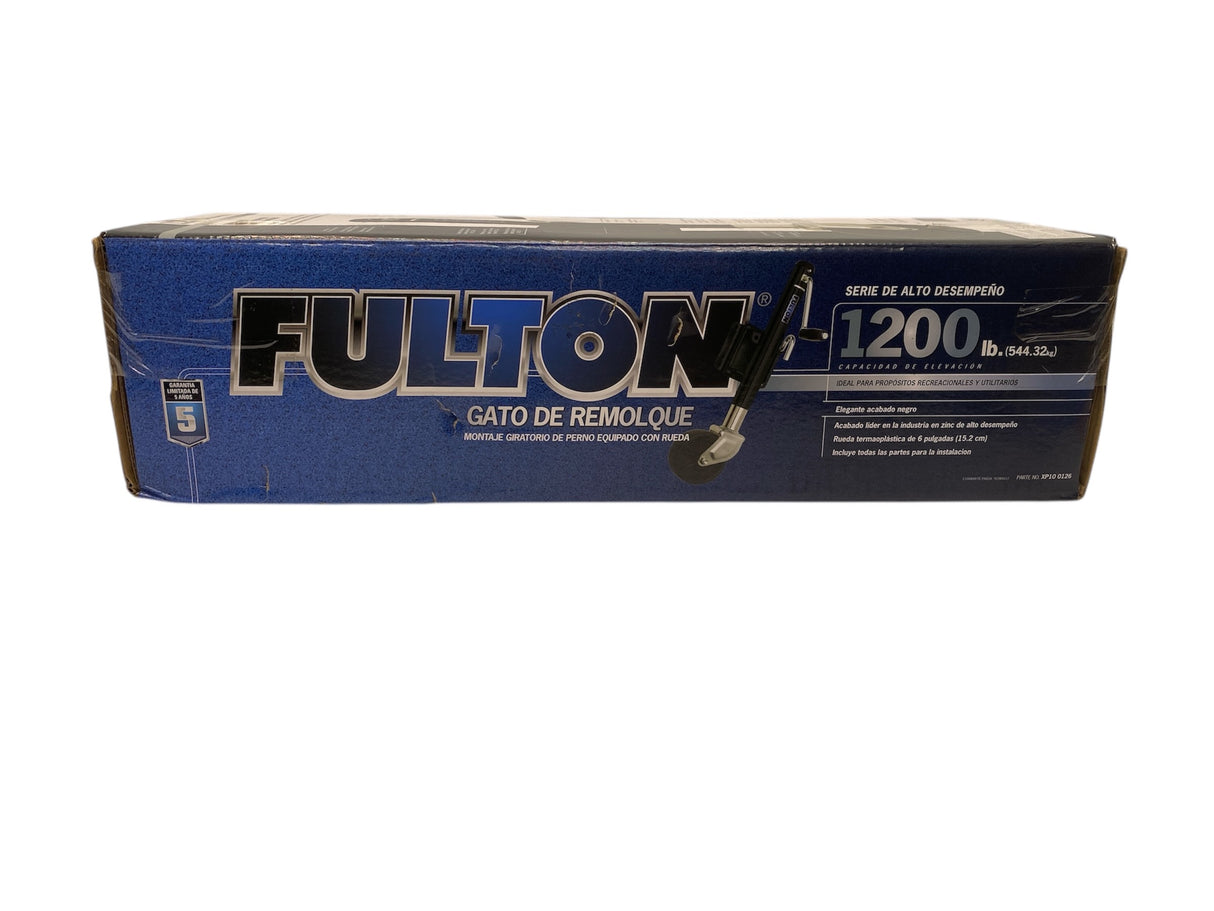 Fulton XP10 0126 1,200 lb Utility Trailer Jack – 10" Lift Side Mount