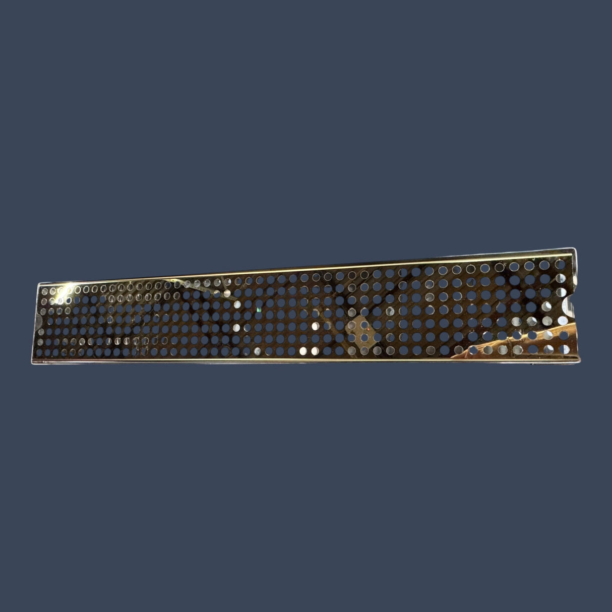 Micro Matic DP-120DSSPVD-30-P | 30" PVD Brass Surface Mount Beer Drip Tray | Drain