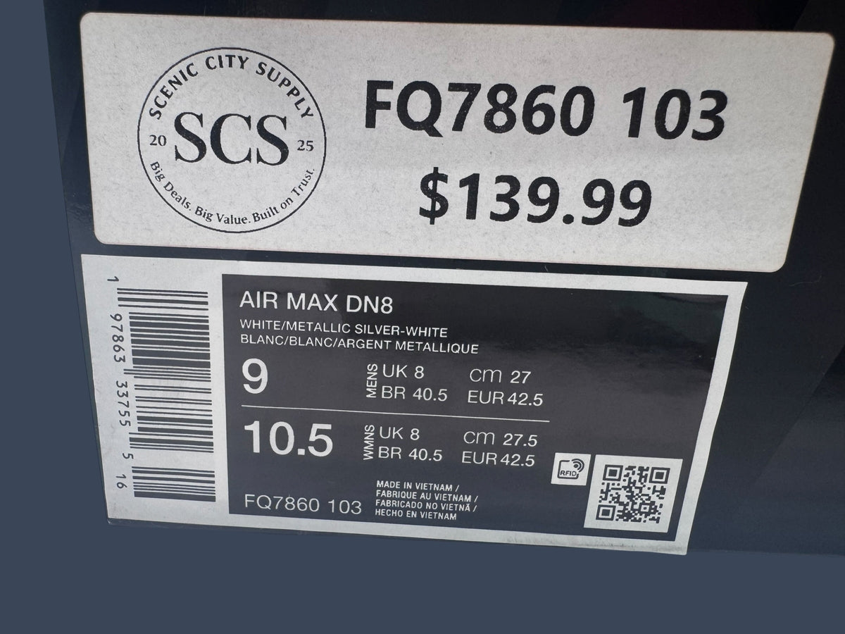 Nike | Air Max Dn8 | White Metallic Silver | FQ7860-103