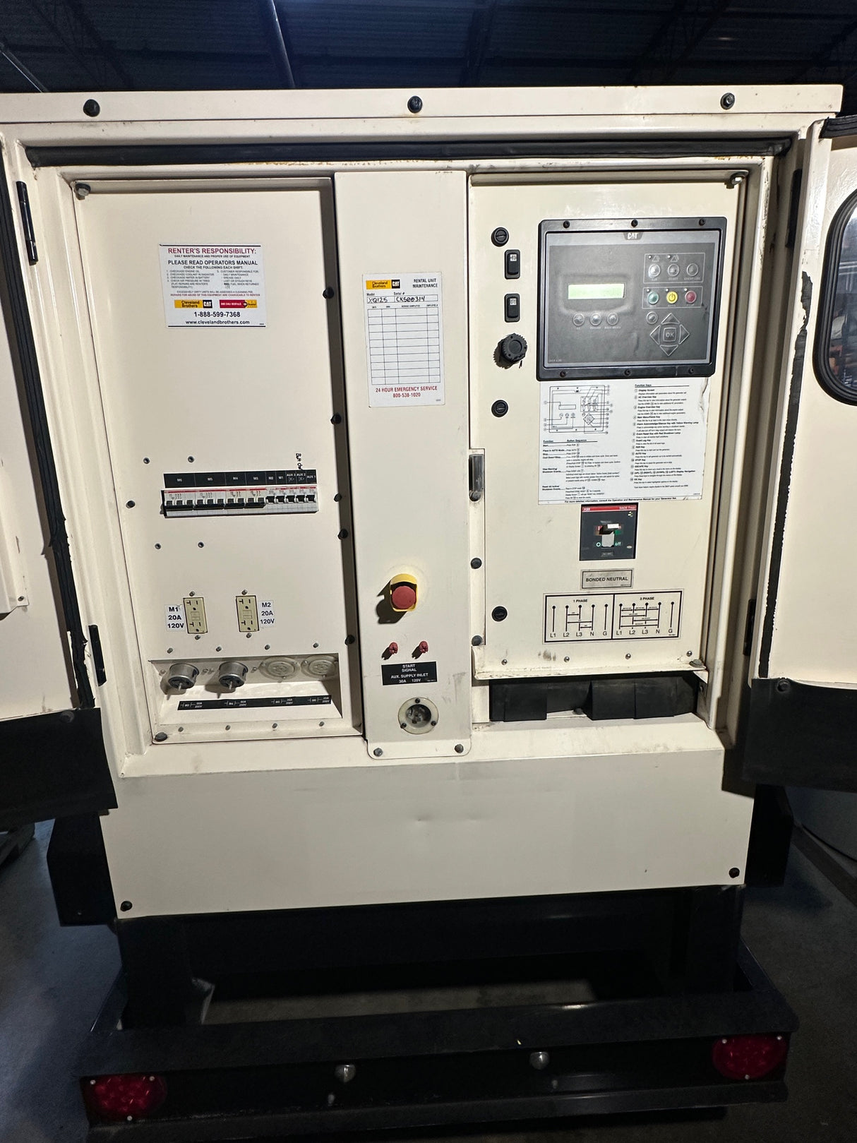 2018 Caterpillar XQ125 Towable Diesel Generator – 100 kW (125 kVA) | Used – Good | CAT C4.4 Tier 4 Final | 7,232 Hours | Recently Serviced 'IN HOUSE PICKUP ONLY'