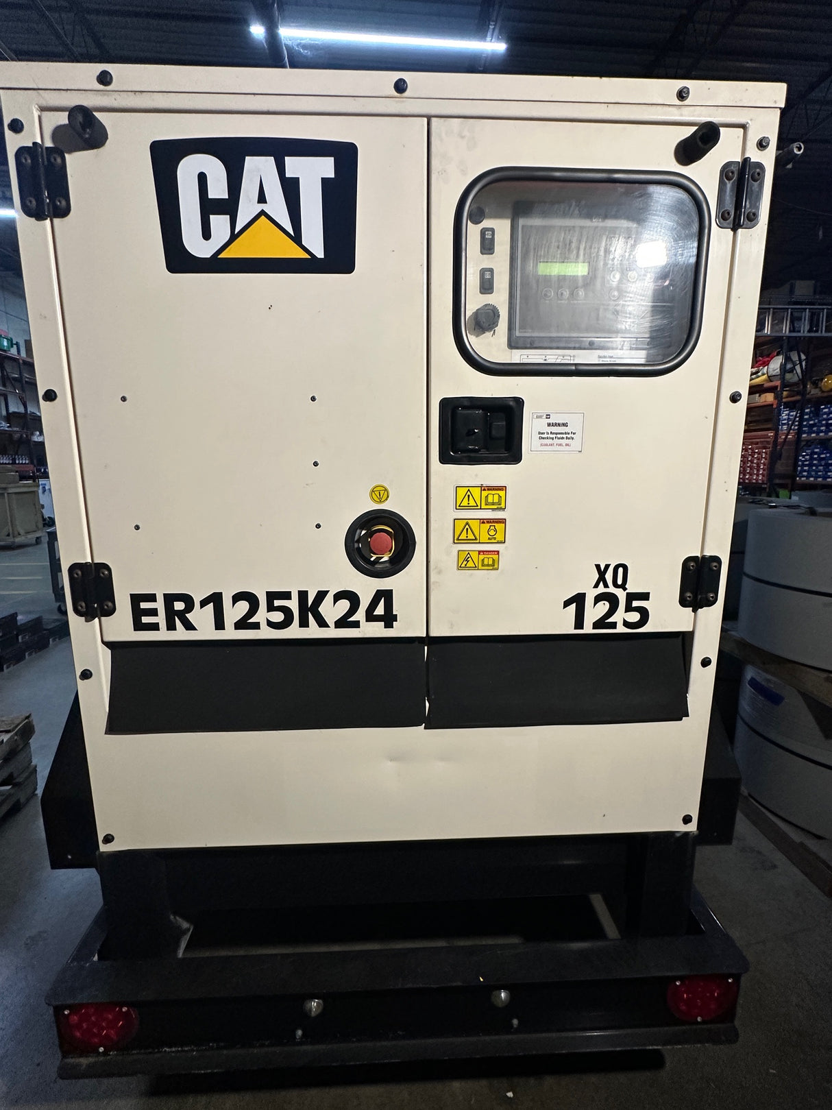 2018 Caterpillar XQ125 Towable Diesel Generator – 100 kW (125 kVA) | Used – Good | CAT C4.4 Tier 4 Final | 7,232 Hours | Recently Serviced 'IN HOUSE PICKUP ONLY'