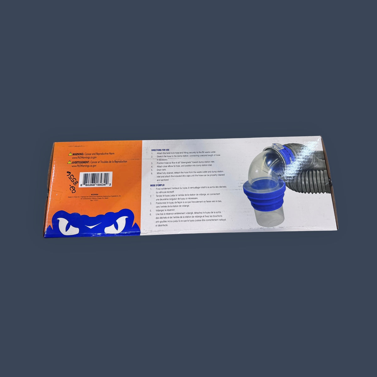 DuraFlex | 22004 | Gator 20' RV Sewer Hose Kit | Steel Wire Reinforced | Charcoal Gray