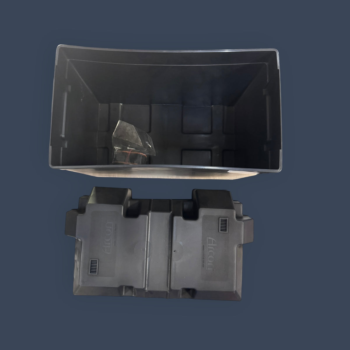 ARCON | 13035 | Group 27 Battery Box | Vented Polypropylene | Black | Strap Mount