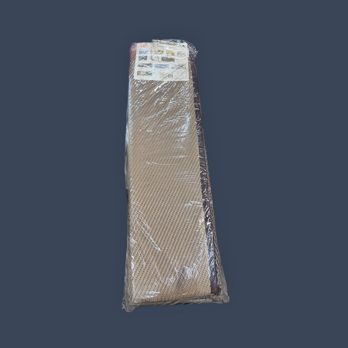 Faulkner | 53015 | Reversible RV Patio Mat | 9' x 12' | Brown/Beige Graphic