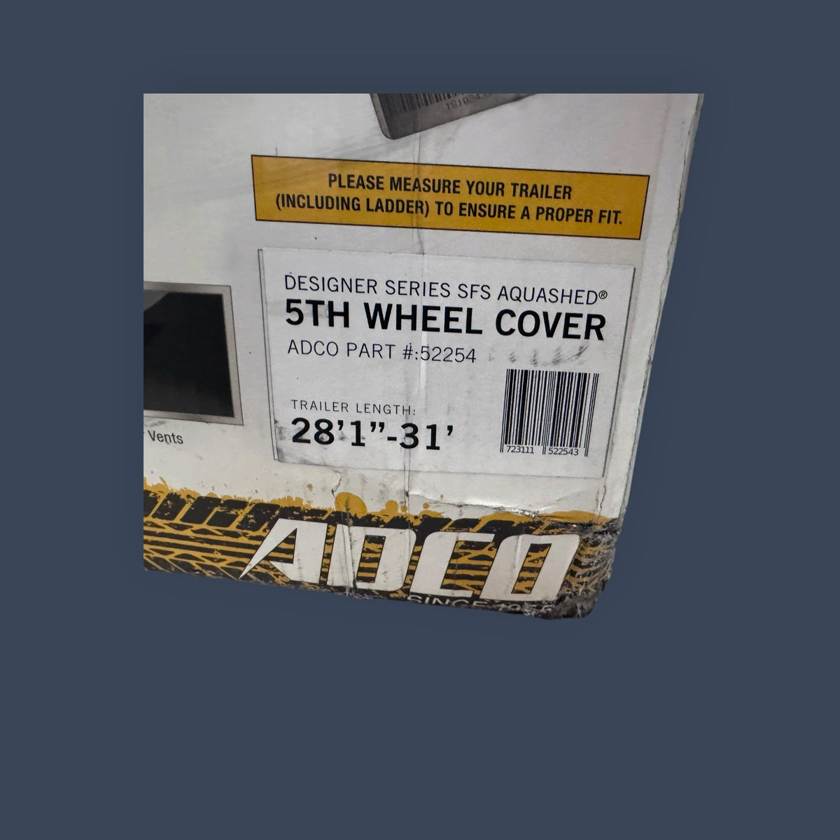 ADCO | 52254 | Designer Series SFS AquaShed 5th Wheel RV Cover | 28'1"–31' | Gray