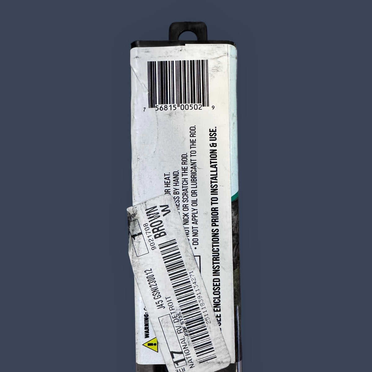 JR Products | GSNI2300 | Hardline Black Nitride Shaft Gas Spring Lift Support | 20" Extended