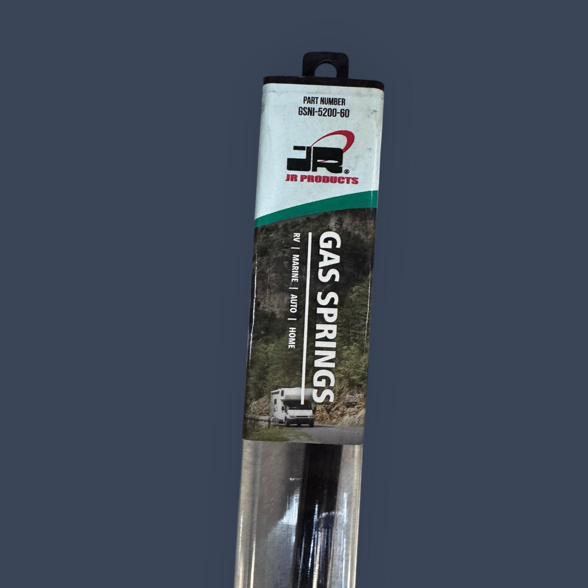 JR Products | GSNI-5200-60 | Hardline Black Nitride Shaft Gas Spring Lift Support | 17" Extended | 60 lb