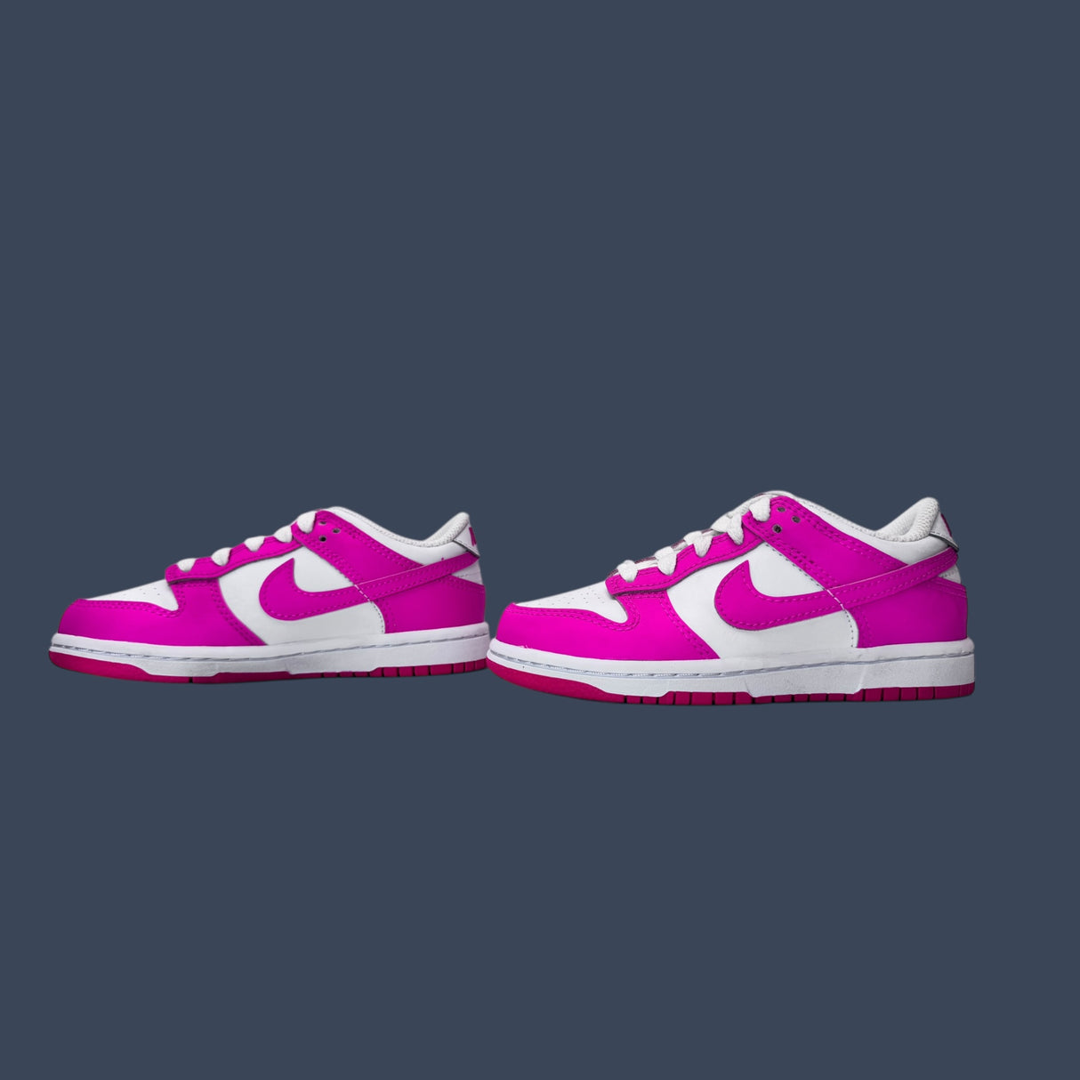Nike Dunk Low GS White/Laser Fuchsia – FB1908-102