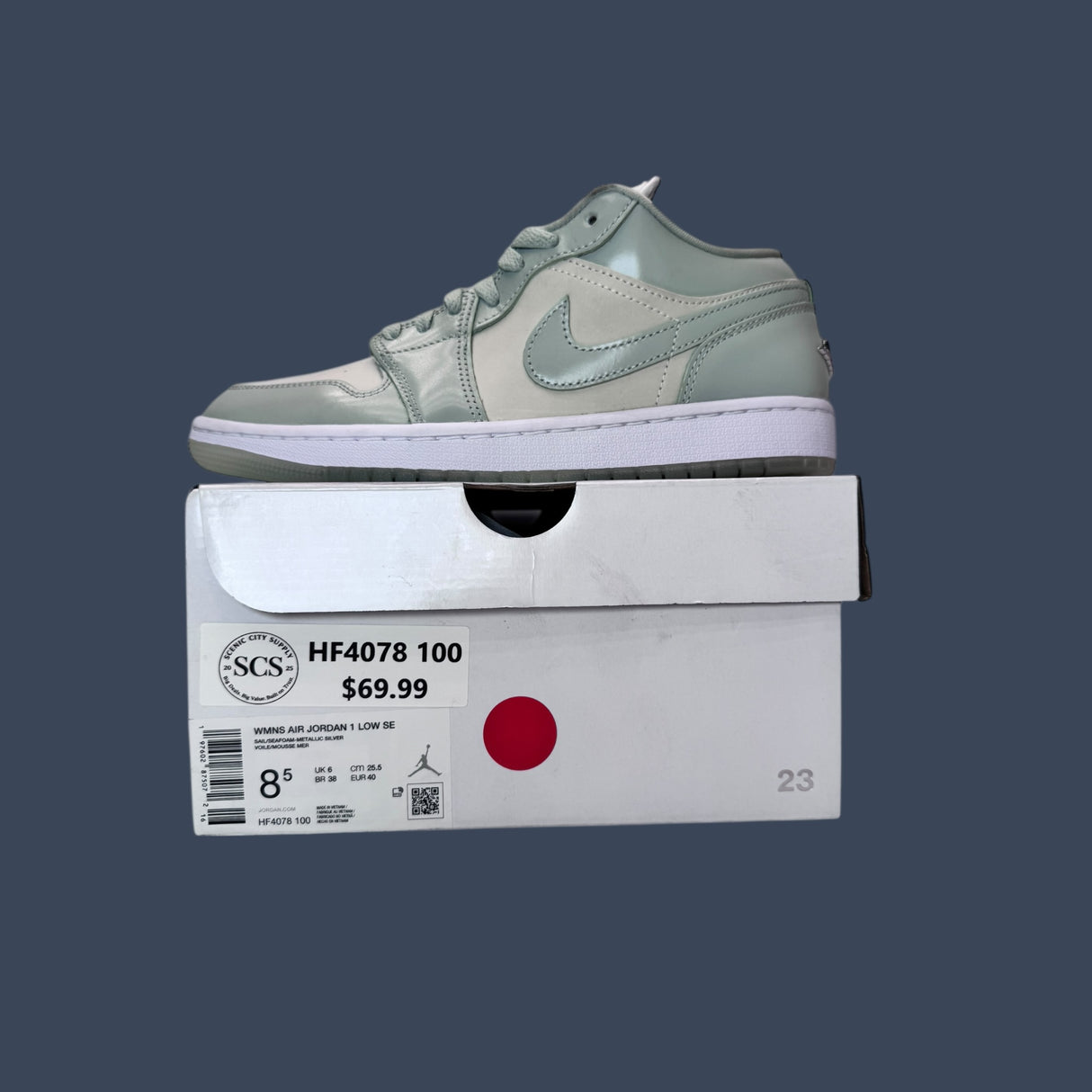 Women’s Air Jordan 1 Low SE Sail/Seafoam – HF4078-100