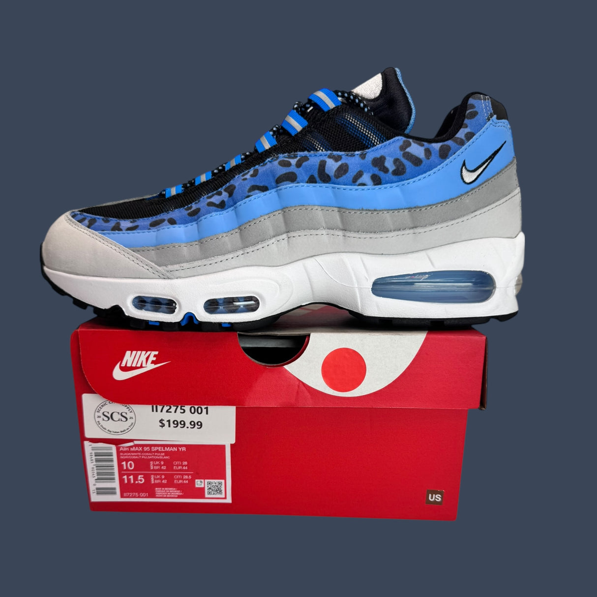 Nike Air Max 95 Spelman Black/Cobalt Pulse – II7275-001