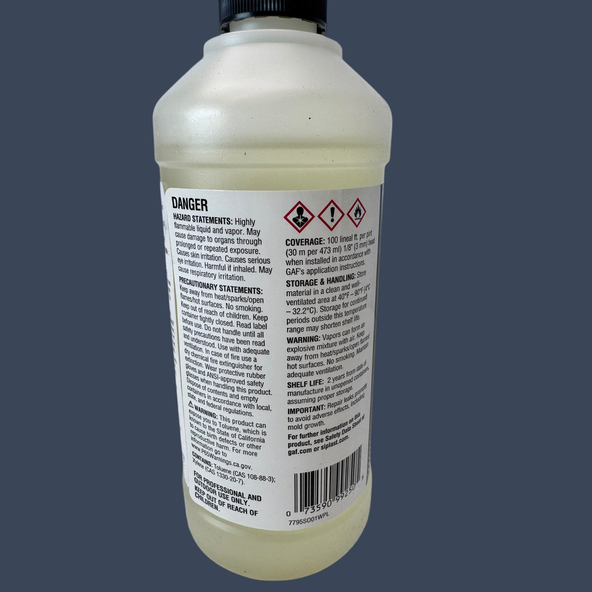GAF EverGuard TPO Cut Edge Sealant – Case of 12 1-Pint Bottles Roofing Sealant
