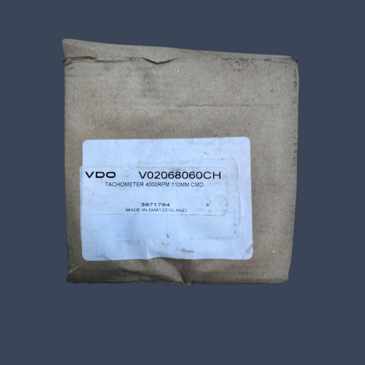 VDO Tachometer 4000 RPM 110mm CMD | V02068060CH