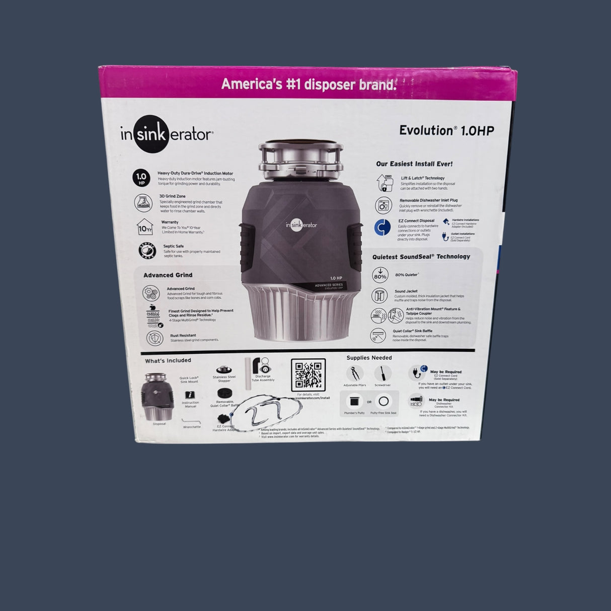 InSinkErator Evolution 1 HP Continuous Feed Garbage Disposal | Model #80022-ISE