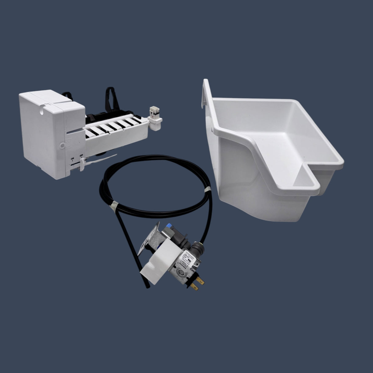 GE Appliances Icemaker Kit | Automatic Ice Maker for Top-Freezer Refrigerators | Model IM4D