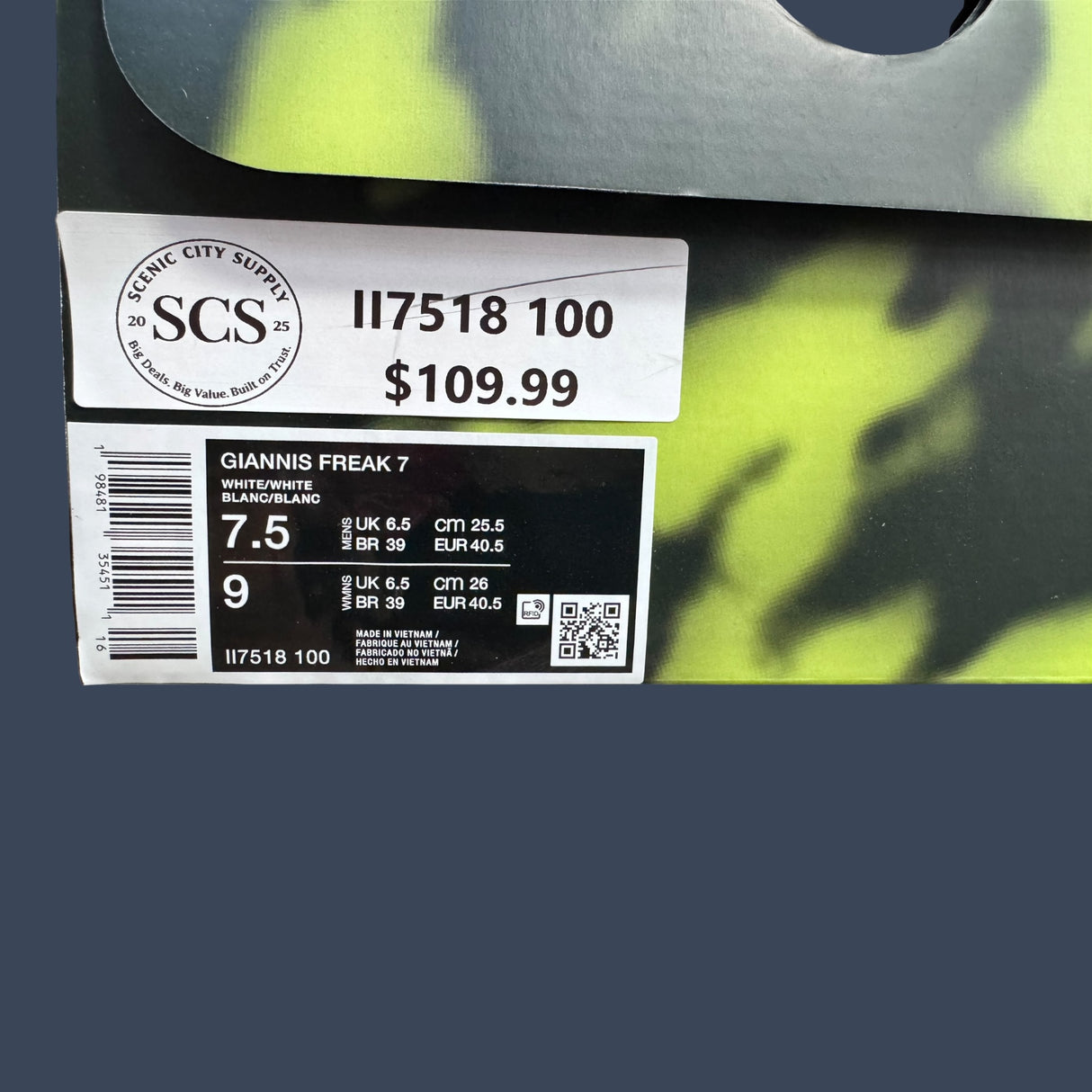 Nike Giannis Freak 7 White/White | II7518-100