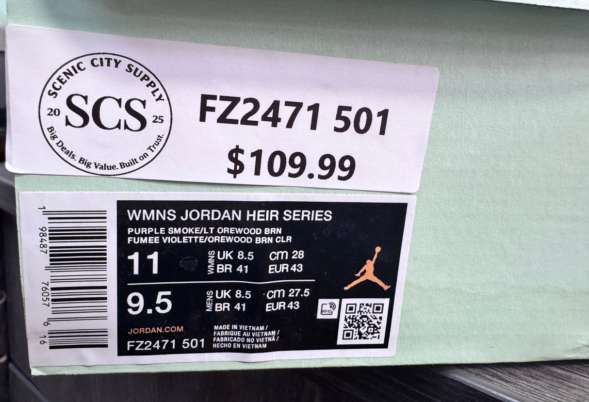 Jordan Heir Purple Smoke/Light Silver | FZ2471-501