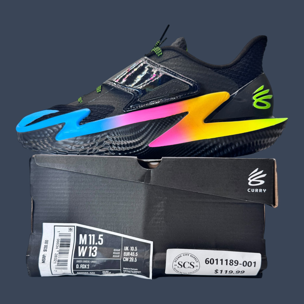 Under Armour D. Fox 2 Gamer Black/Multi | 6011189-001