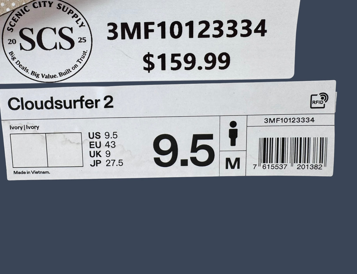 On Cloudsurfer 2 | Ivory/Ivory | Men’s | 3MF10123334