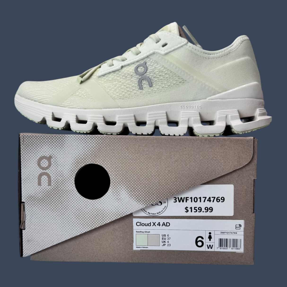 On Cloud X 4 AD | Seedling/Ghost | Women’s | 3WF10174769