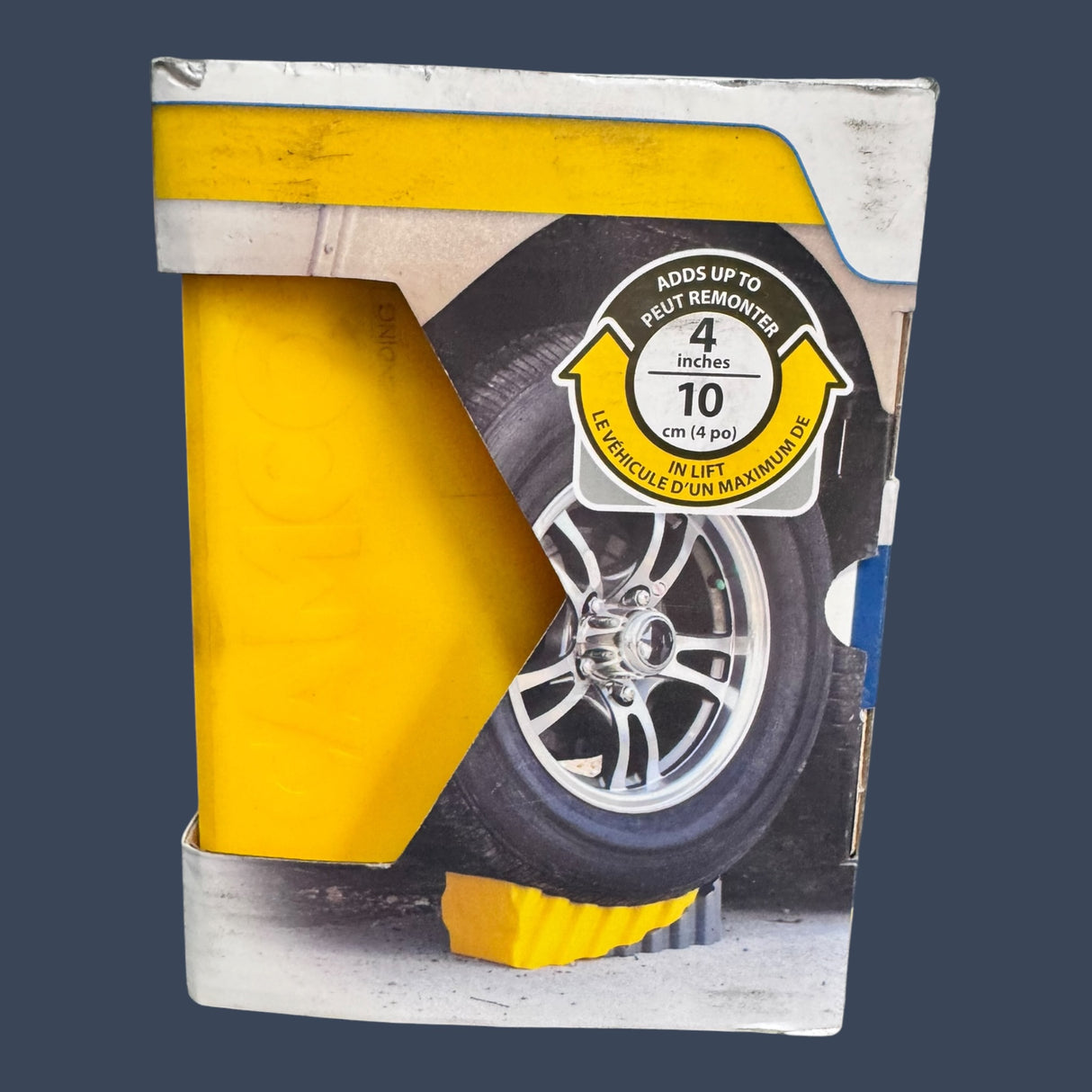 Camco 44423 | Curved Leveler & Wheel Chock | RV Trailer Leveling System