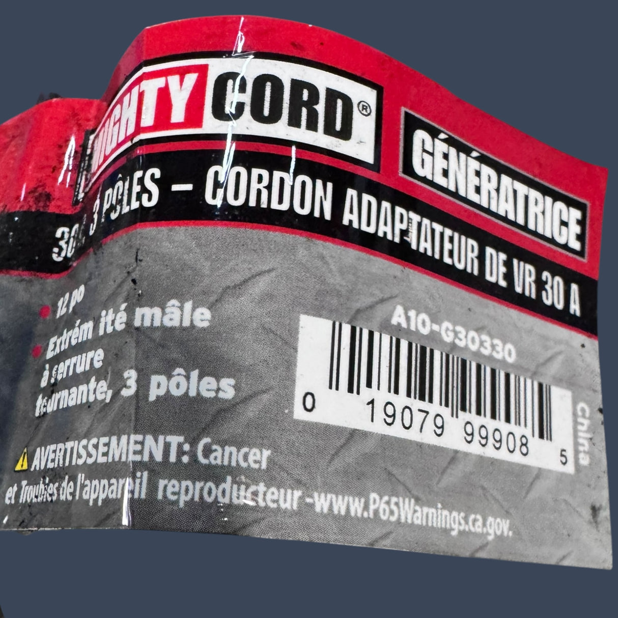 Valterra Mighty Cord A10-030330 | 30 Amp RV Extension Cord | Dog Bone Cord