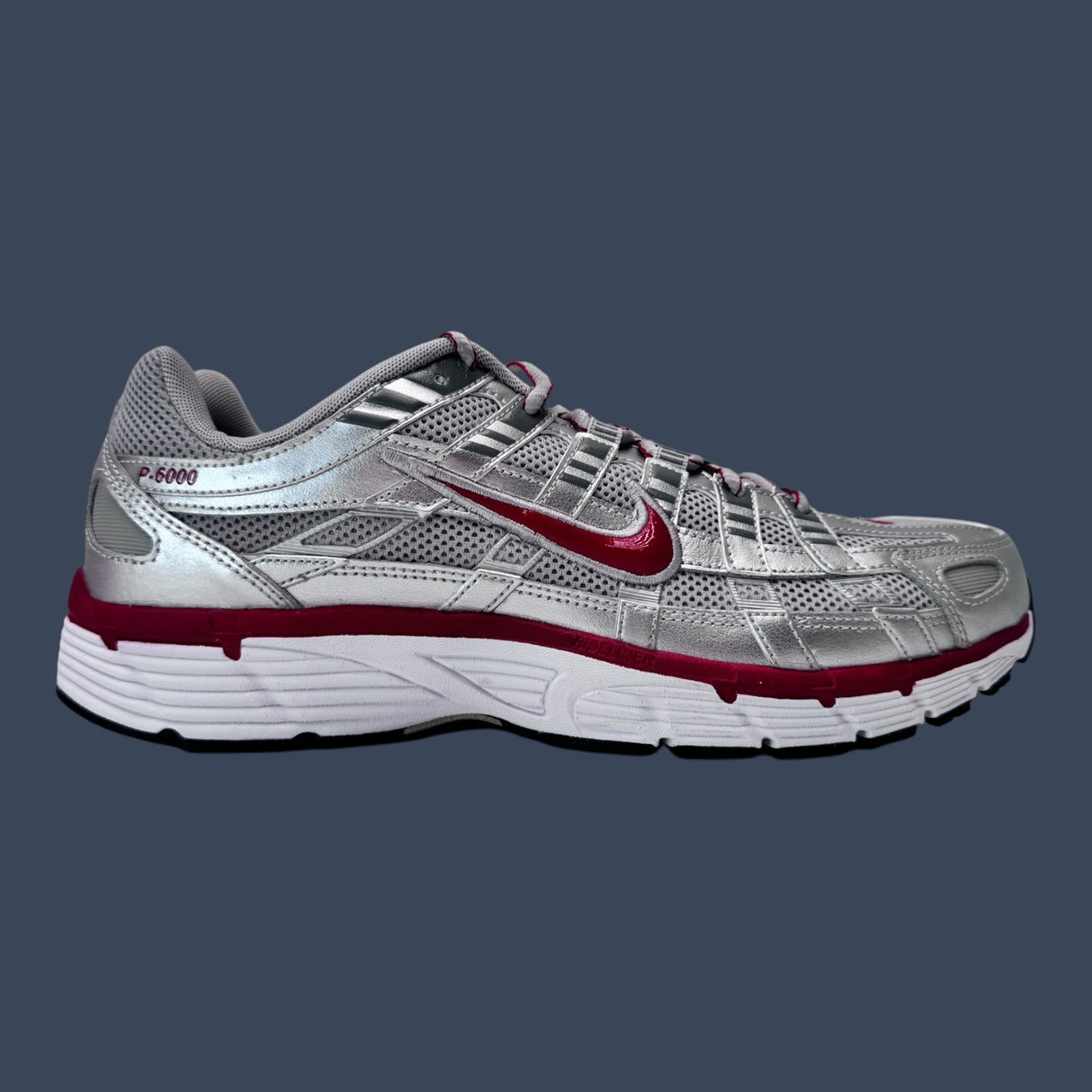Nike P-6000 Metallic Silver Gym Red CD6404-024