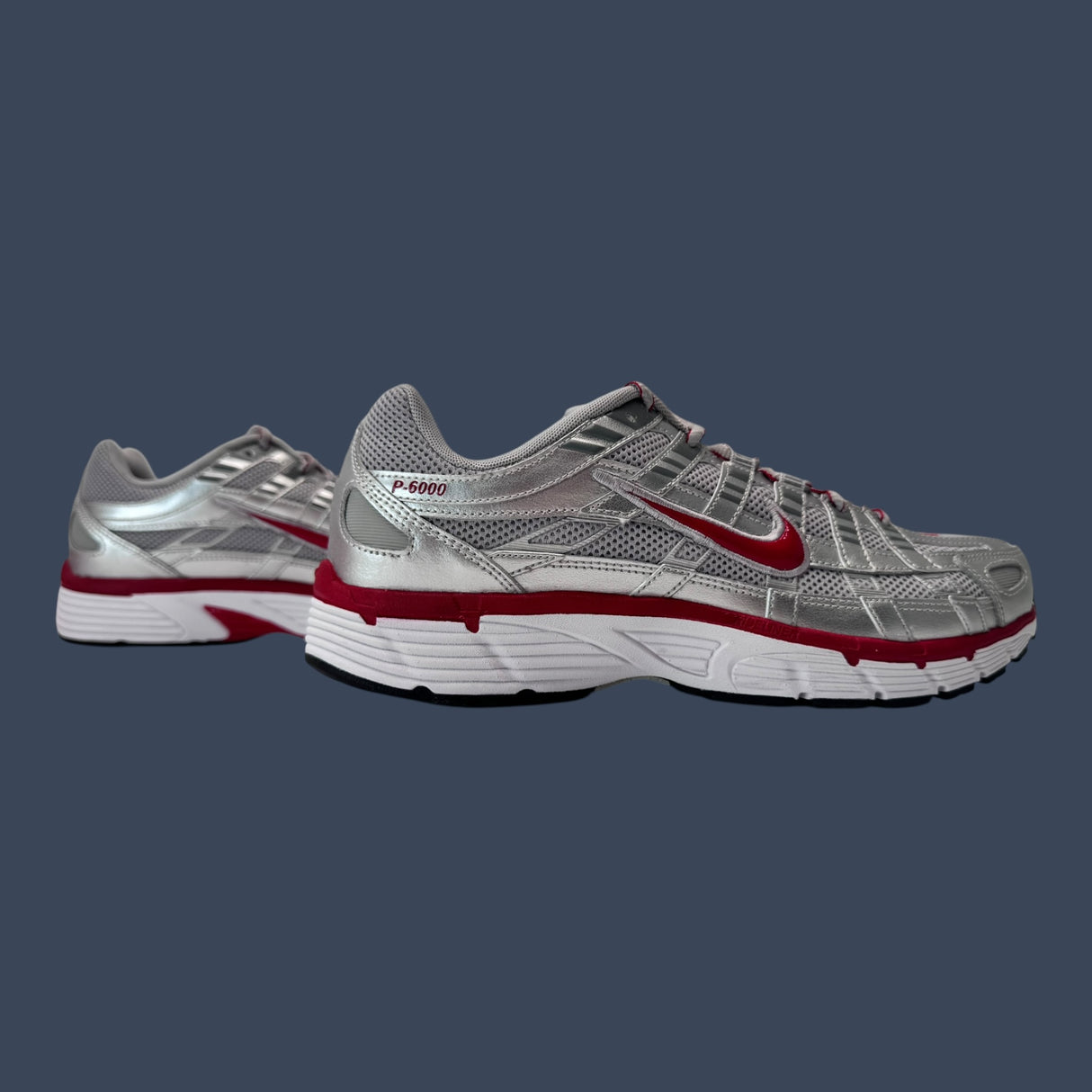 Nike P-6000 Metallic Silver Gym Red CD6404-024