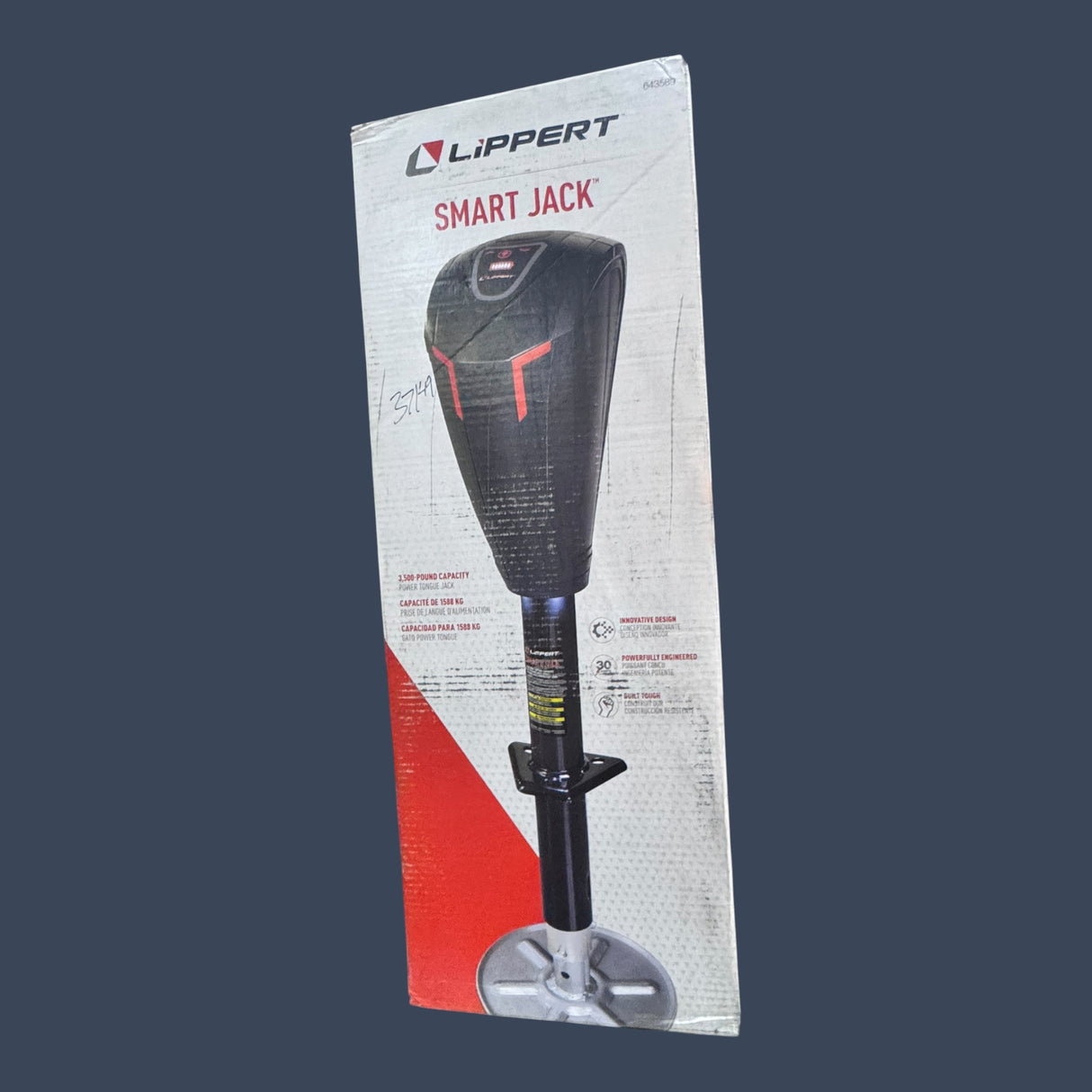 Lippert Components 643589 | Smart Jack Electric Trailer Jack | 3,500 lb Power Tongue Jack