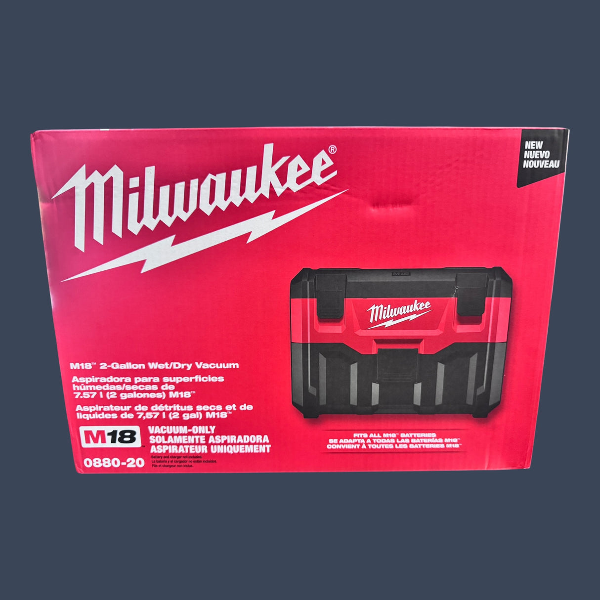 Milwaukee 0880-20 | M18 2 Gallon Wet/Dry Vacuum | Cordless Shop Vacuum