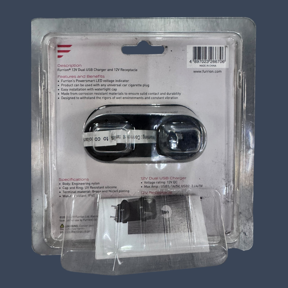Furrion F12VRSB| 12V Dual USB Charger | RV USB Charging Station